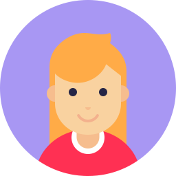 256x256 Avatar Girl Icon Flat