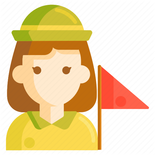 512x512 Girl Scout, Guide, Tour Guide, Travel Icon