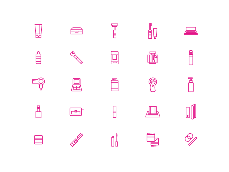 800x600 Girly Icons Line Icon Design, Girly, Design