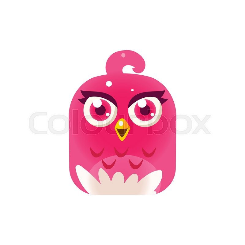 800x800 Pink Girly Chick Square Icon Colorful Stock Vector Colourbox