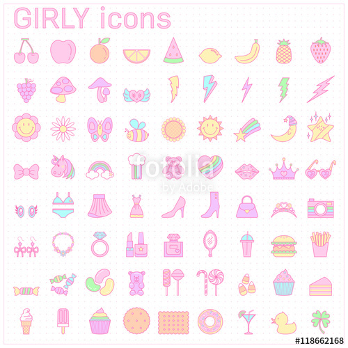 Girly Icon Pack at Vectorified.com | Collection of Girly Icon Pack free ...