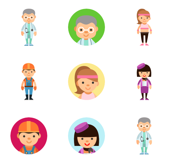 600x564 Girl Icon Packs