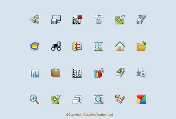 590x400 Gis Mapping Icons On Behance