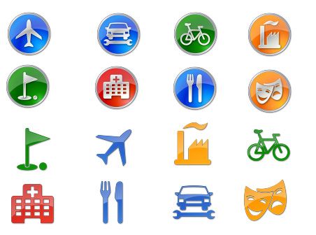 452x336 All Icons Included Into The Set Are Mostly Used In Mapping, Gis