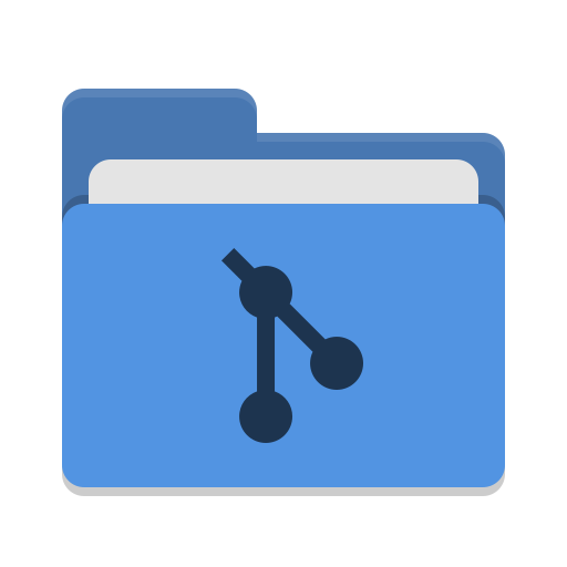 512x512 Folder Blue Git Icon Papirus Places Iconset Papirus