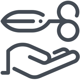 256x256 Give Scissors Icon