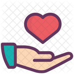 256x256 Hand, Love, Give, Gesture, Valentine, Heart, Like Icon Of Colored