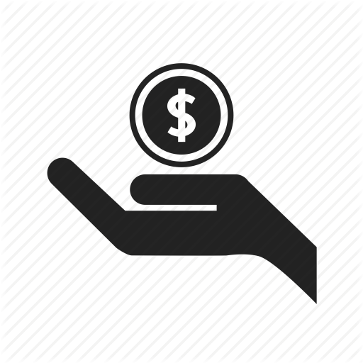 512x512 Coin, Dollar, Finger, Give, Hand, Money, Offer, Share, Thumbs Icon