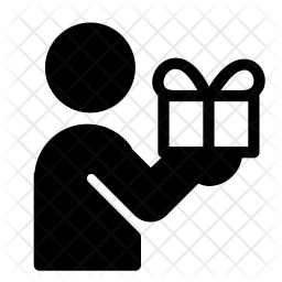 256x256 Giveaway Icon Of Glyph Style