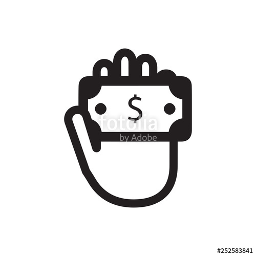 500x500 Money Giving Icon Stock Image And Royalty Free Vector