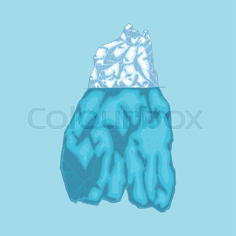 800x800 Vector Iceberg Hand Drawn Icon Stock Vector Colourbox