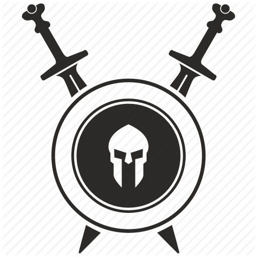 512x512 Army, Blade, Gladiator, Roman, Shield, Sword, Weapon Icon