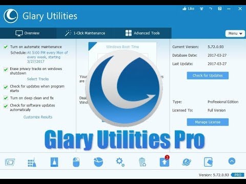 480x360 Glary Utilities Pro Serial Key