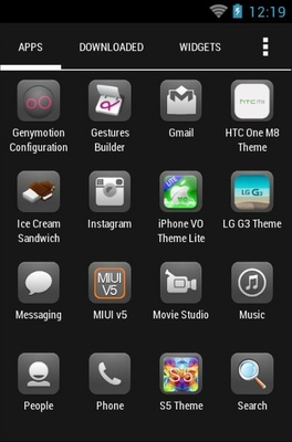 264x400 Glasklart Android Icon Pack