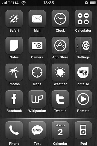 320x480 Glasklart' Iphone Theme Uploaded With Darkslide