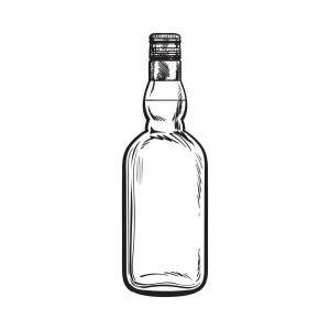 300x300 Stock Photo Whisky Glass Bottle Icon Vector Illustration Graphic