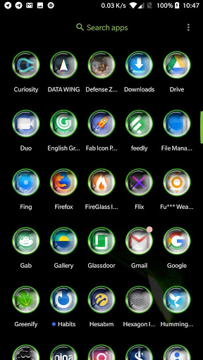 288x512 Neon Glass Icon Pack Apk
