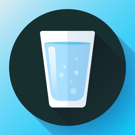 450x450 Glass Of Water Icon Flat Design Clear Water Glass Icon Save