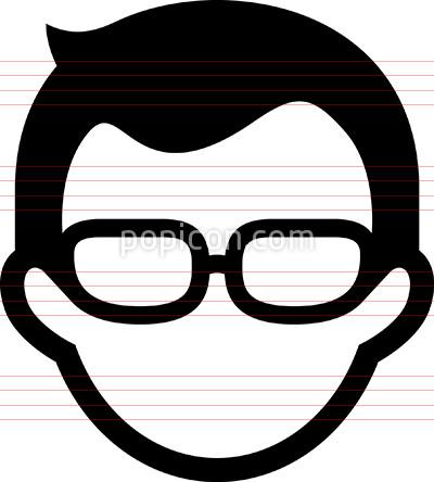 400x444 Man Wearing Glasses Icon