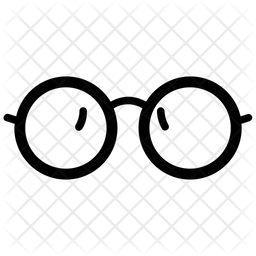 256x256 Glasses Icon Of Glyph Style