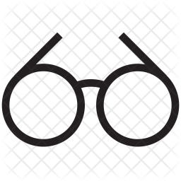 256x256 Glasses Icon Of Line Style