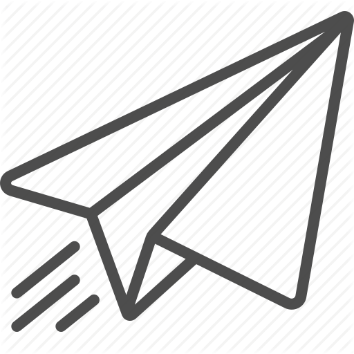 512x512 Airplane, Flying, Glider, Paper Plane Icon