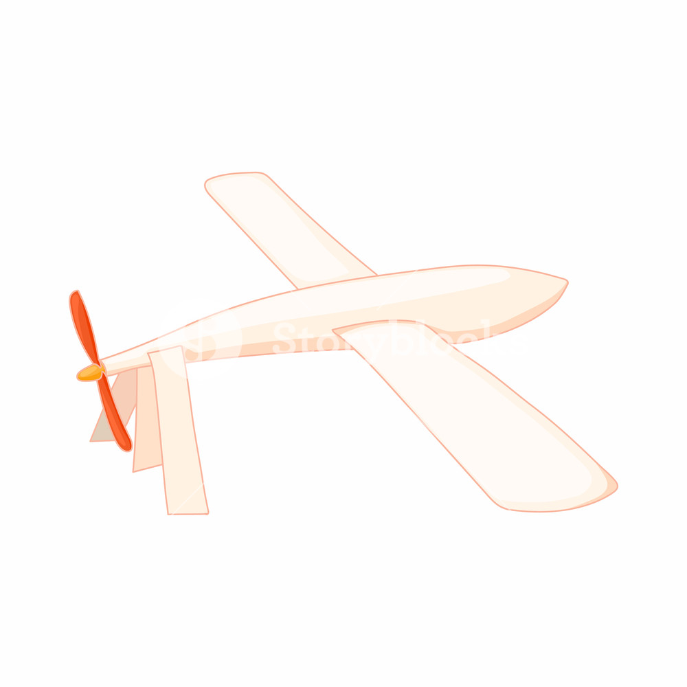 1000x1000 Glider Icon In Cartoon Style On A White Background Royalty Free