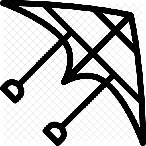 512x512 Hang Glider Icon Of Line Style