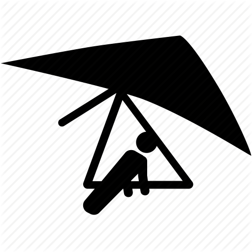 512x512 Glide, Glider, Gliding, Hang, Recreation, Thrill Icon