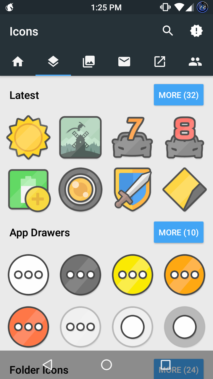 720x1280 Zona Android Glif Icon Pack
