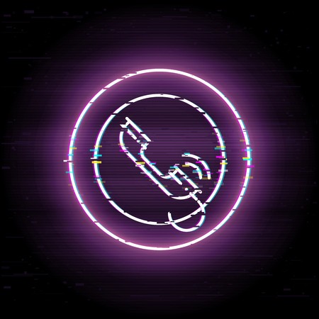 450x450 Finance Consultation Glitched Icon, Verified Business Help Vector