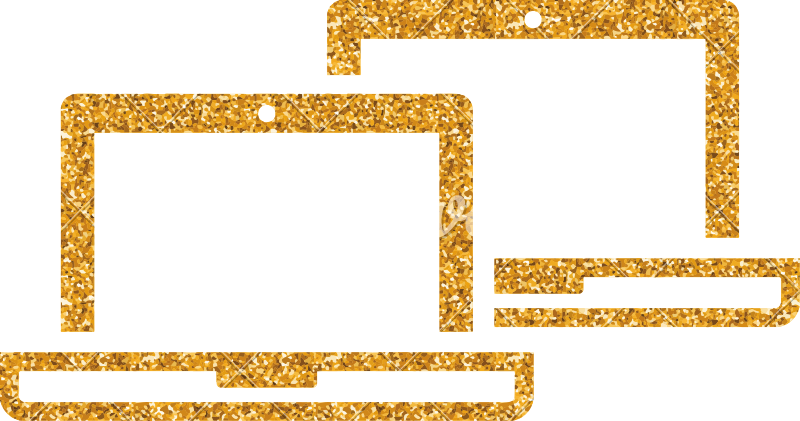 800x421 Gold Glitter Icon Laptops