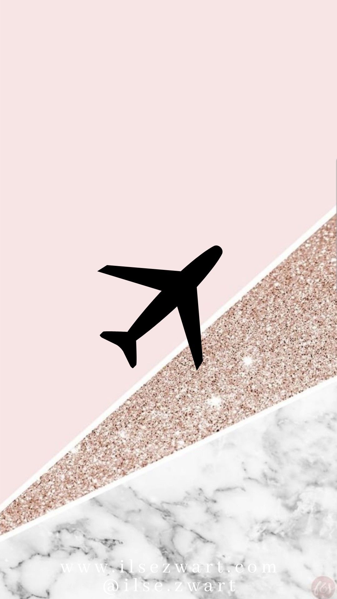1080x1920 Pink Glitter Marble