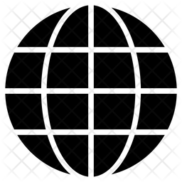 256x256 Global Icon Of Glyph Style