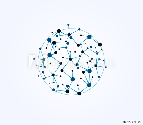 500x438 Vector Design Global Network Icon