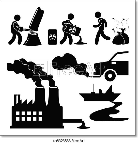 561x581 Free Art Print Of Global Warming Pollution Green Icon A Set