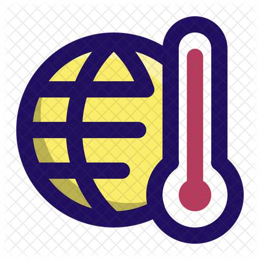 512x512 Global Warming Icon Of Colored Outline Style