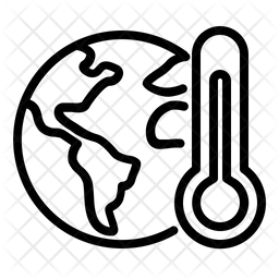 256x256 Global Warming Icon Of Line Style