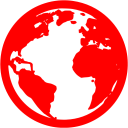 256x256 Red Globe Icon