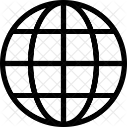 256x256 Globe Icon Of Line Style