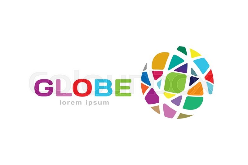 800x532 Vector Abstract Earth Circle Logo Stock Vector Colourbox