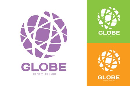 450x300 Vector Abstract Earth Circle Logo Design Earth Logo Globe Logo