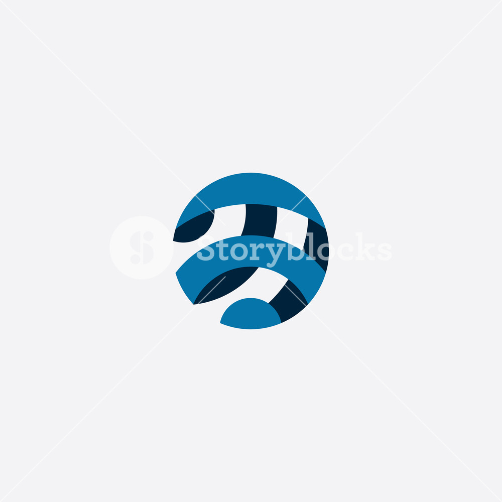 1000x1000 Globe Logo Icon Design With Effect Royalty Free Stock Image