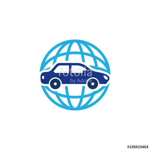 500x500 Car Globe Logo Icon Design Stock Image And Royalty Free Vector