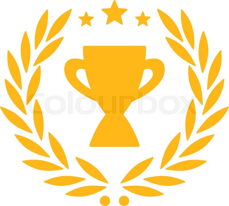 800x720 Glory Icon From Competition Success Stock Vector Colourbox