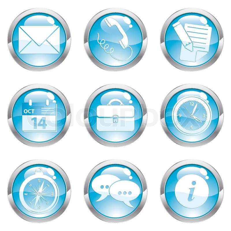 800x800 Nine Circle Gloss Icon For Internet, Stock Vector Colourbox