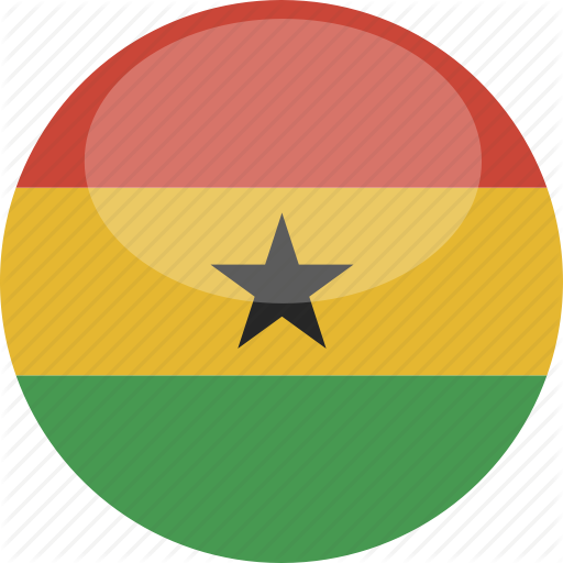 512x512 Circle, Flag, Ghana, Gloss Icon