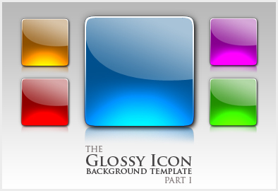 394x270 Glossy Icon Template Part I