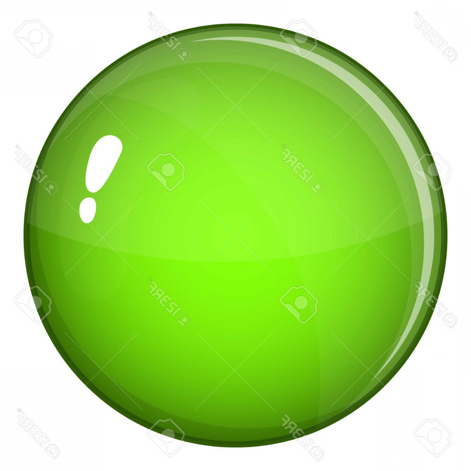 1560x1560 Photostock Vector Round Glossy Button Icon Cartoon Illustration