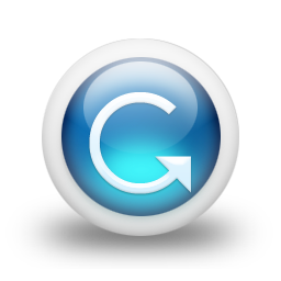 256x256 Glossy Blue Icon Clean Iconset